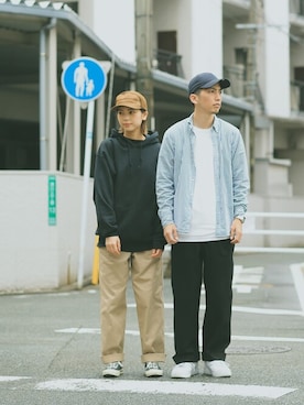 「カップルコーデ」｜WAIPERさん（メンズ・174cm）の春コーディネート