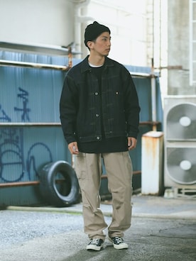 「ROTHCO（ロスコ）のアイテム（パンツ）」を使った、WAIPERさん（メンズ・174cm）の春コーディネート