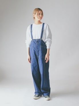 「WAIPER.inc（ワイパーインク）のアイテム（オールインワン・サロペット）」を使った、WAIPERさん（レディース・166cm）の春コーディネート