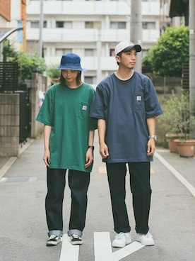 「RED KAP（レッドキャップ）のアイテム（パンツ）」を使った、WAIPERさん（メンズ・174cm）の夏コーディネート