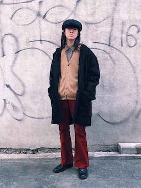 「ラコステ」｜アキヲさん（メンズ・172cm・10代）の冬コーディネート