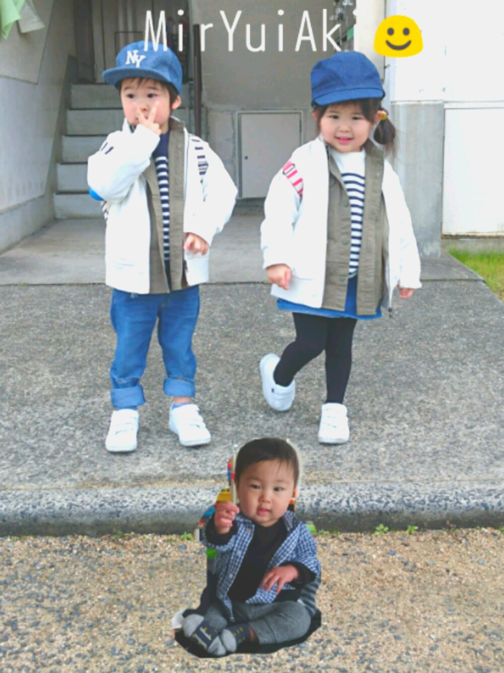 みゆあさん（キッズ・100cm）の冬コーディネートの1枚目の写真