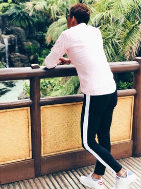 「jiggys shop（ジギーズショップ）のアイテム（パンツ）」を使った、Takuyaさん（メンズ・180cm・20代）の春コーディネート