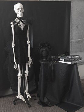 ワンピース ドレスを使った 骸骨 の人気ファッションコーディネート Wear