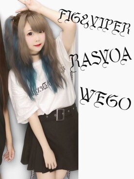 「FIG&VIPER（フィグアンドバイパー）のアイテム（アクセサリー）」を使った、もーさんさん（レディース・155cm）の夏コーディネート