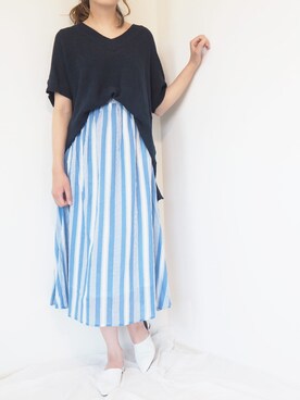 「andr」｜andronlineshopさん（レディース・170cm）の夏コーディネート