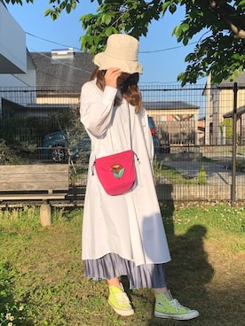 「Alphabets alphabet（アルファベッツアルファベット）のアイテム」を使った、makanna0812さん（レディース・163cm）の春コーディネート
