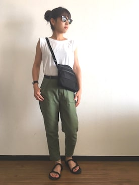 「Chez toi（シェトワ）のアイテム（アクセサリー）」を使った、ADAさん（レディース・152cm）の夏コーディネート