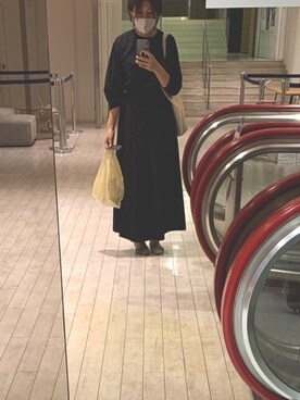 「スタミキ」｜「アイテム（ワンピース/ドレス）」を使った、y.さん（レディース・164cm）の秋コーディネート