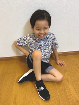 「sense of wonder（センスオブワンダー）のアイテム（トップス）」を使った、asuさん（キッズ・110cm）の夏コーディネート