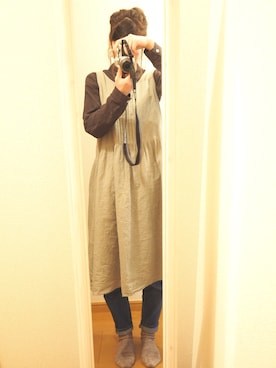 「カメラ女子」｜「アイテム（その他）」を使った、し ば  ち ゃ んさん（レディース・158cm）の春コーディネート
