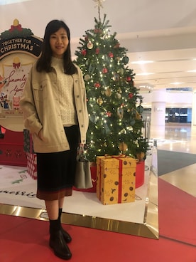 「b+ab（ビープラスエービー）のアイテム」を使った、miさん（レディース・160cm）の冬コーディネート