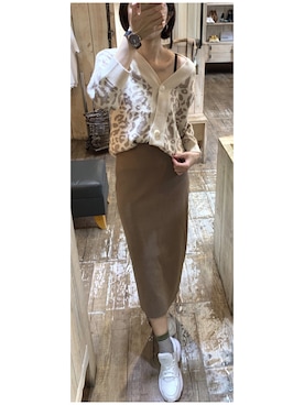「裸色系」｜K.さん（レディース・162cm）の冬コーディネート
