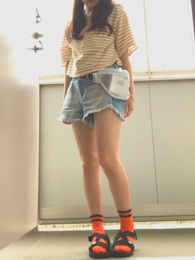 「RETOROGIRL」｜美加さん（レディース・158cm）の夏コーディネート