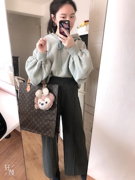 「アイテム（ピアス（両耳用））」を使った、唐诗さん（レディース・158cm・20代）の春コーディネート