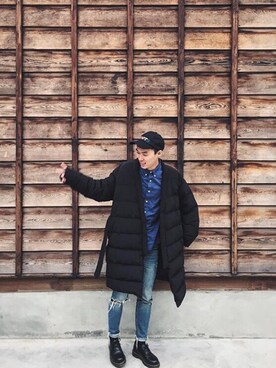 「roots（ルーツ）のアイテム」を使った、Wizeeさん（メンズ・172cm）の春コーディネート