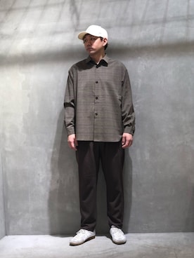 「くすみカラー」｜「アイテム（キャップ）」を使った、akiさん（メンズ・177cm）の夏コーディネート