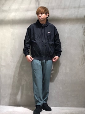 「NIKE（ナイキ）のアイテム（ブルゾン）」を使った、akiさん（メンズ・177cm）の夏コーディネート