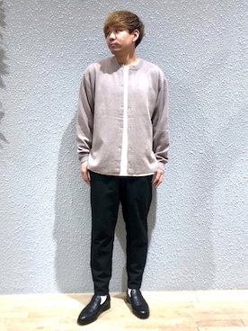 「アイテム（ローファー）」を使った、akiさん（メンズ・177cm）の秋コーディネート
