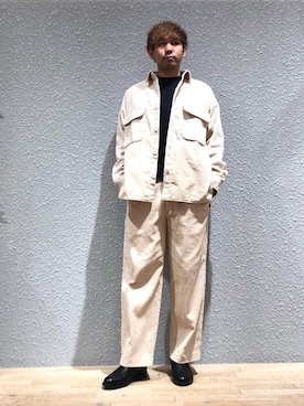 「SENSE OF PLACE by URBAN RESEARCH（センスオブプレイスバイアーバンリサーチ）のアイテム（その他アウター）」を使った、akiさん（メンズ・177cm）の秋コーディネート