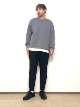 「スウエット」｜「アイテム（その他）」を使った、akiさん（メンズ・177cm）の秋コーディネート
