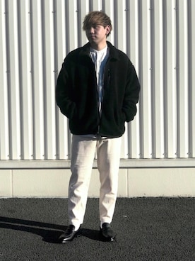 「SENSE OF PLACE by URBAN RESEARCH（センスオブプレイスバイアーバンリサーチ）のアイテム（ブルゾン）」を使った、akiさん（メンズ・177cm）の秋コーディネート