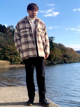 「SENSE OF PLACE by URBAN RESEARCH（センスオブプレイスバイアーバンリサーチ）のアイテム（その他アウター）」を使った、akiさん（メンズ・177cm）の秋コーディネート