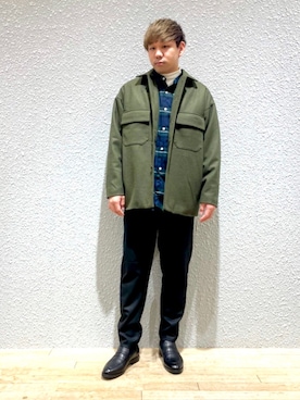 「SENSE OF PLACE by URBAN RESEARCH（センスオブプレイスバイアーバンリサーチ）のアイテム（その他アウター）」を使った、akiさん（メンズ・177cm）の冬コーディネート