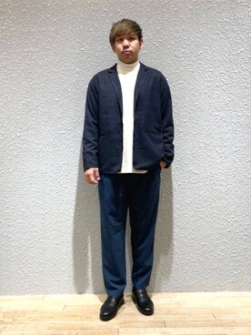 「SENSE OF PLACE by URBAN RESEARCH（センスオブプレイスバイアーバンリサーチ）のアイテム（その他アウター）」を使った、akiさん（メンズ・177cm）の冬コーディネート