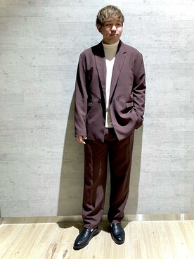 「SENSE OF PLACE by URBAN RESEARCH（センスオブプレイスバイアーバンリサーチ）のアイテム（その他アウター）」を使った、akiさん（メンズ・177cm）の冬コーディネート