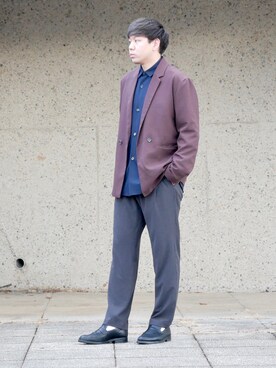 「SENSE OF PLACE by URBAN RESEARCH（センスオブプレイスバイアーバンリサーチ）のアイテム（その他アウター）」を使った、akiさん（メンズ・177cm）の冬コーディネート