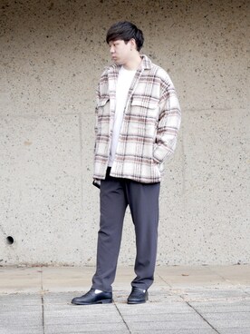「SENSE OF PLACE by URBAN RESEARCH（センスオブプレイスバイアーバンリサーチ）のアイテム（その他アウター）」を使った、akiさん（メンズ・177cm）の冬コーディネート