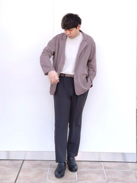 「SENSE OF PLACE by URBAN RESEARCH（センスオブプレイスバイアーバンリサーチ）のアイテム（その他アウター）」を使った、akiさん（メンズ・177cm）の春コーディネート