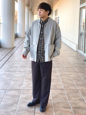 「SENSE OF PLACE by URBAN RESEARCH（センスオブプレイスバイアーバンリサーチ）のアイテム（その他アウター）」を使った、akiさん（メンズ・177cm）の春コーディネート