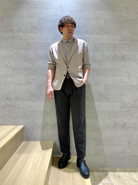 「SENSE OF PLACE by URBAN RESEARCH（センスオブプレイスバイアーバンリサーチ）のアイテム（その他アウター）」を使った、akiさん（メンズ・177cm）の春コーディネート