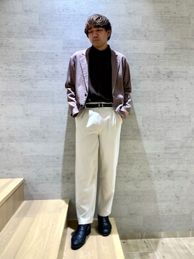 「SENSE OF PLACE by URBAN RESEARCH（センスオブプレイスバイアーバンリサーチ）のアイテム（その他アウター）」を使った、akiさん（メンズ・177cm）の春コーディネート