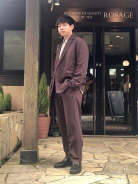 「SENSE OF PLACE by URBAN RESEARCH（センスオブプレイスバイアーバンリサーチ）のアイテム（その他アウター）」を使った、akiさん（メンズ・177cm）の春コーディネート