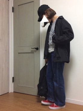 「スプリングSENSEOFPLACE」｜「アイテム（ブルゾン）」を使った、tomomon*さん（レディース・161cm）の冬コーディネート
