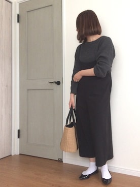 「靴下チラ見せ」｜「アイテム（バレエシューズ）」を使った、tomomon*さん（レディース・161cm）の春コーディネート