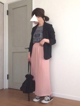 「ドラフトアングリッド」｜「アイテム（その他アウター）」を使った、tomomon*さん（レディース・161cm）の春コーディネート