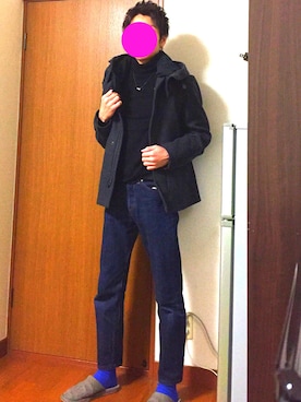 「green label relaxing（グリーンレーベルリラクシング）のアイテム（モッズコート）」を使った、しやいとさん（メンズ・166cm）の冬コーディネート