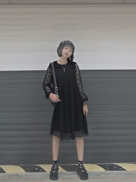 「FILA（フィラ）のアイテム（財布/小物）」を使った、泱さん（レディース・156cm）の夏コーディネート