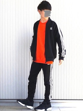 「アイテム（ジャージ）」を使った、Takaさん（メンズ・170cm・10代）の春コーディネート
