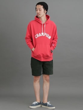 「URBAN RESEARCH Sonny Label（アーバンリサーチサニーレーベル）のアイテム（ハンチング/ベレー帽）」を使った、shibataniさん（メンズ・180cm）の夏コーディネート