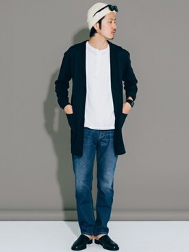 「URBAN RESEARCH Sonny Label（アーバンリサーチサニーレーベル）のアイテム（その他シューズ）」を使った、shibataniさん（メンズ・180cm）の秋コーディネート