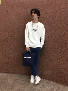 「URBAN RESEARCH Sonny Label（アーバンリサーチサニーレーベル）のアイテム（バッグ）」を使った、shibataniさん（メンズ・180cm）の秋コーディネート