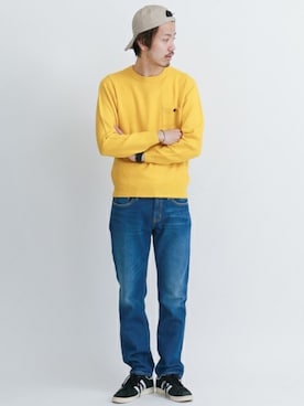 「URBAN RESEARCH Sonny Label（アーバンリサーチサニーレーベル）のアイテム（キャップ）」を使った、shibataniさん（メンズ・180cm）の秋コーディネート