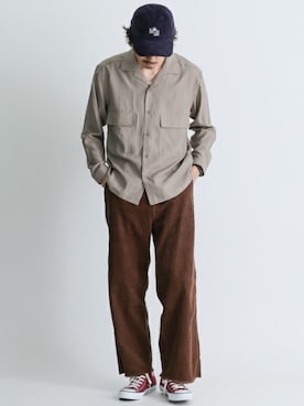 「URBAN RESEARCH Sonny Label（アーバンリサーチサニーレーベル）のアイテム（キャップ）」を使った、shibataniさん（メンズ・180cm）の秋コーディネート