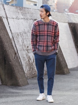 「URBAN RESEARCH Sonny Label（アーバンリサーチサニーレーベル）のアイテム（帽子）」を使った、shibataniさん（メンズ・180cm）の冬コーディネート