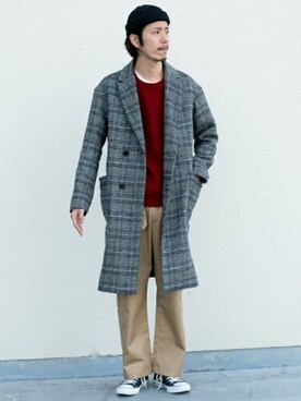 「URBAN RESEARCH Sonny Label（アーバンリサーチサニーレーベル）のアイテム（スニーカー）」を使った、shibataniさん（メンズ・180cm）の冬コーディネート